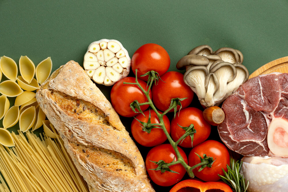 Zadowoleni klienci robiący zakupy w supermarkecie
